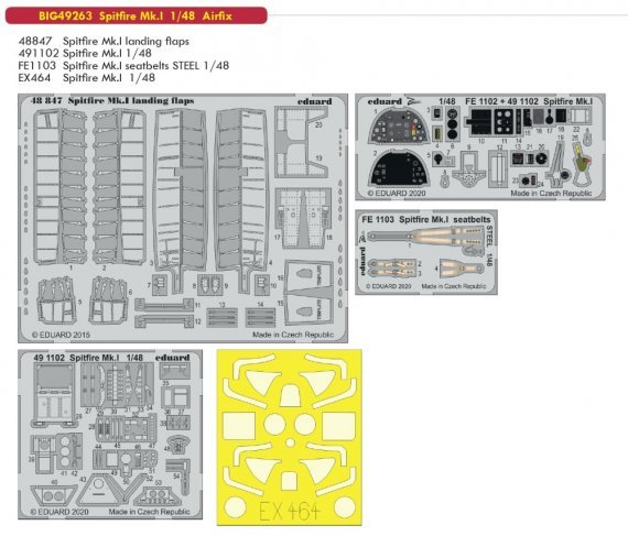 1/48 Spitfire Mk.I BigEd Set