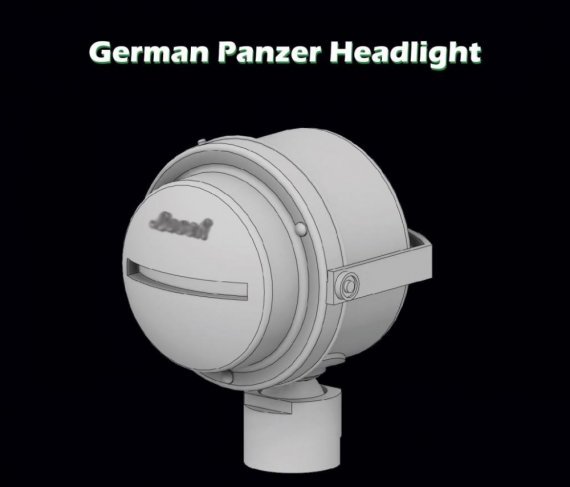 1/35 German Panzer Headlight WWII
