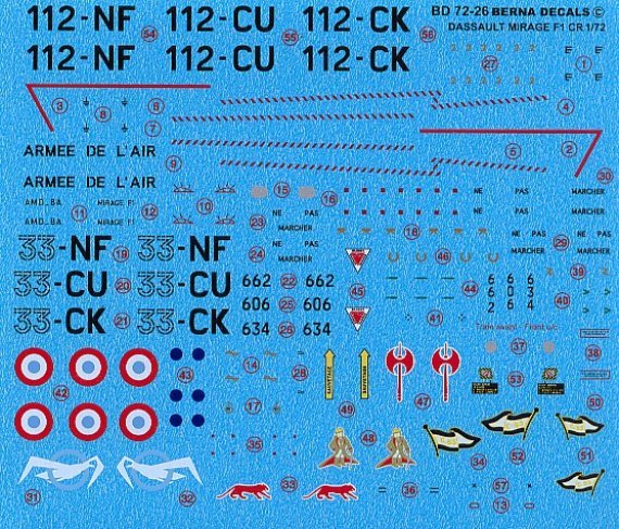 1/72 Dassault-Mirage F.1CR