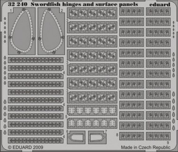 1/32 Swordfish hinges and surface panels (TRUMP)