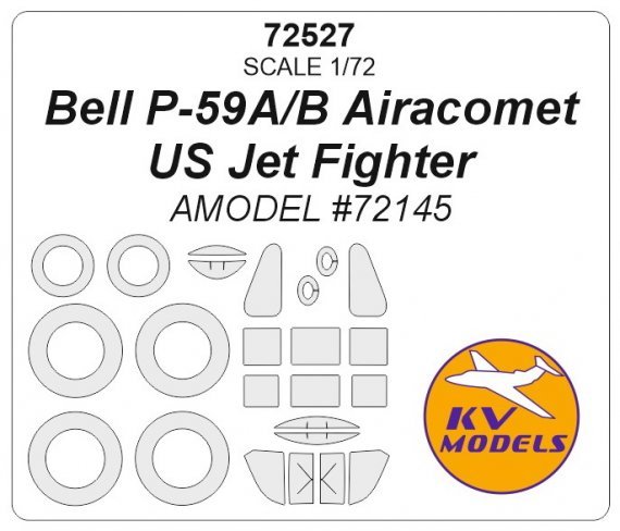 1/72 Bell P-59A/P-59B Airacomet US Jet Fighter masks