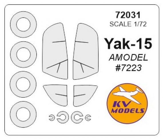 1/72 Yakovlev Yak-15 + wheels masks
