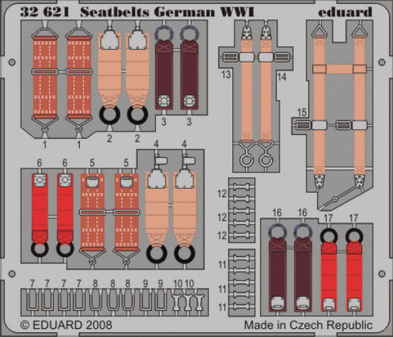 Eduard Seatbelts German WWI