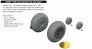 Brassin 1/48 P-40E wheels diamond tread for Eduard