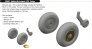 Brassin 1/72 Spitfire Mk.V wheels for Tamiya