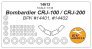 1/144 Bombardier CRJ-100 / CRJ-200 canopy paint mask And wheel p