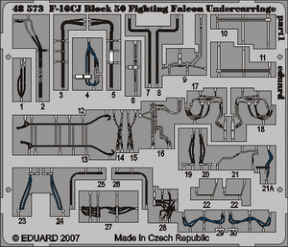 F-16CJ Block 50 Fighting Falcon undercar  (TAM)
