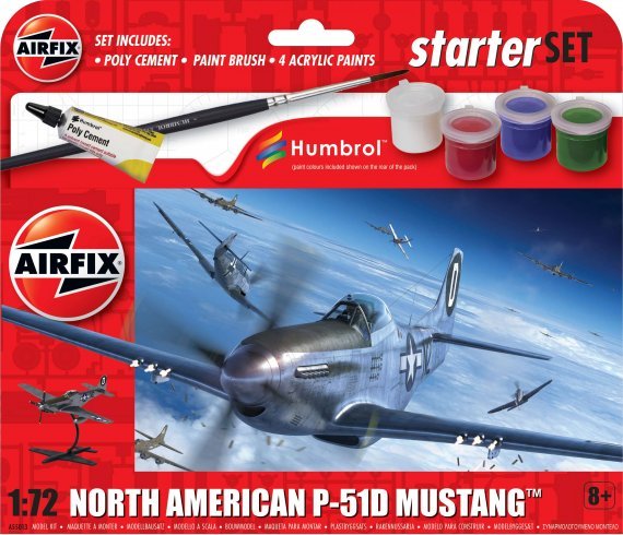 1/72 North-American P-51D Mustang starter kit