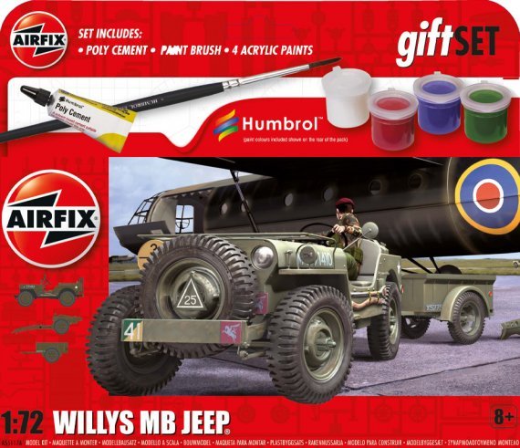 1/72 Willys Jeep Starter Set