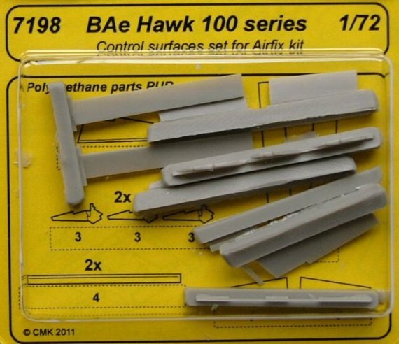 1/72 BAe Hawk 100 series  control surfaces (AIRF)