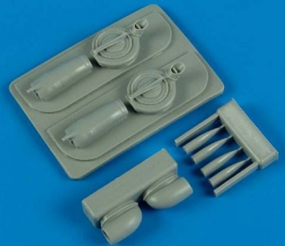 1/48 P-38F Lightning air intakes&B-33 supercharger