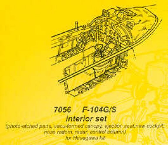 CMK 1/72 Lockheed F-104G/F-104S Int�rieur Hasegawa