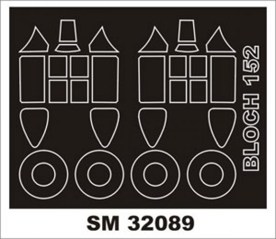 Masques peinture Montex MB.152C1 1/32 cadre verri�re