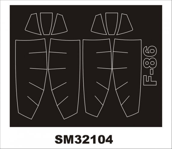 Masques Peinture Montex F-86 Sabre 1/32 Cadre Verri�re