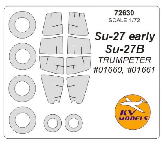 1/72 Sukhoi Su-27 masks
