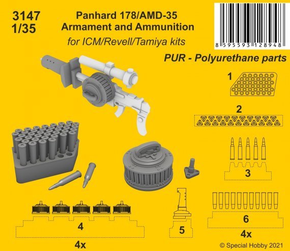 1/35 Panhard 178 / AMD-35 Armament & Ammunition
