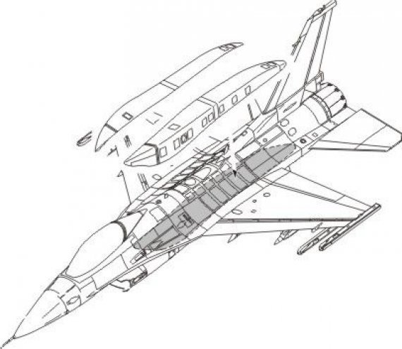 1/72 F-16C Conformal Fuel Tank (ACAD)