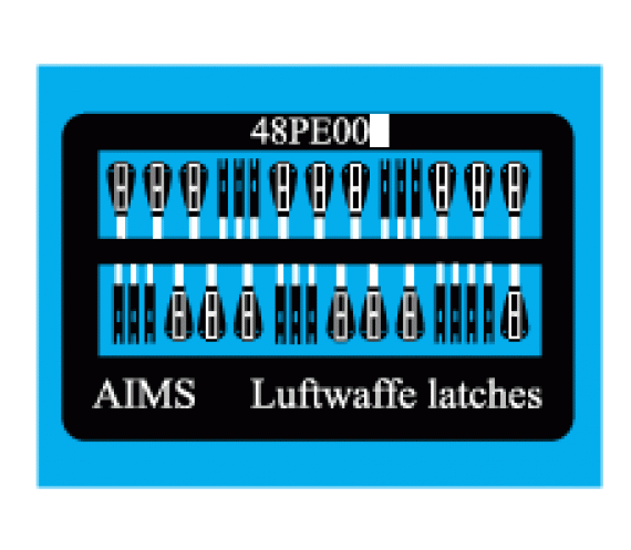 1/48 Bf-109, Bf-110, Me-410, Me-262, Fw-190 Luftwaffe latches