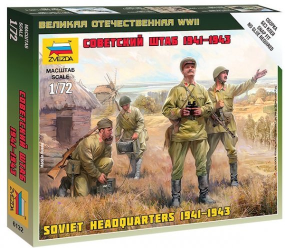 1/72 WWII Russian HQ Staff 1941-1943