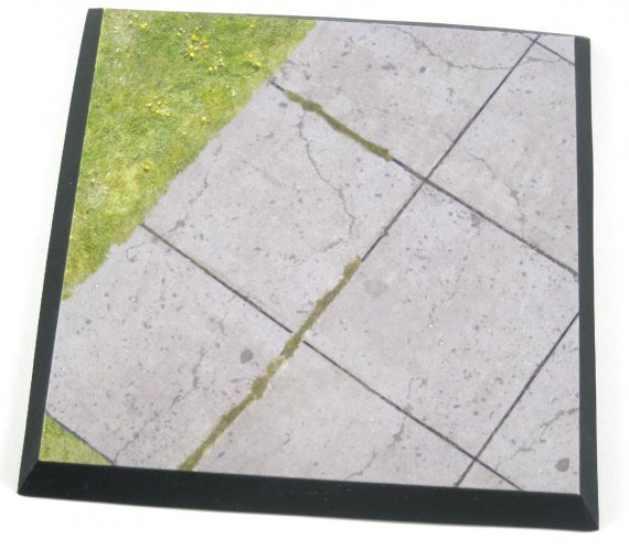 1/72 Paper Display Base CONCRETE GRASS