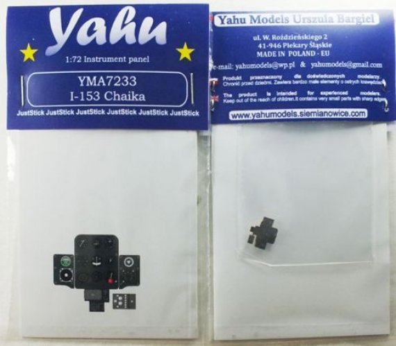 1/72 Polikarpov I-153 Chaika	(for Heller, ICM and SMER)