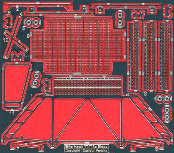 1/72 BAe Hawk Ladder/Work Platform with Mesh Basket