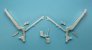 Tamiya Brewster F2A Buffalo Carrello metallo 1/48