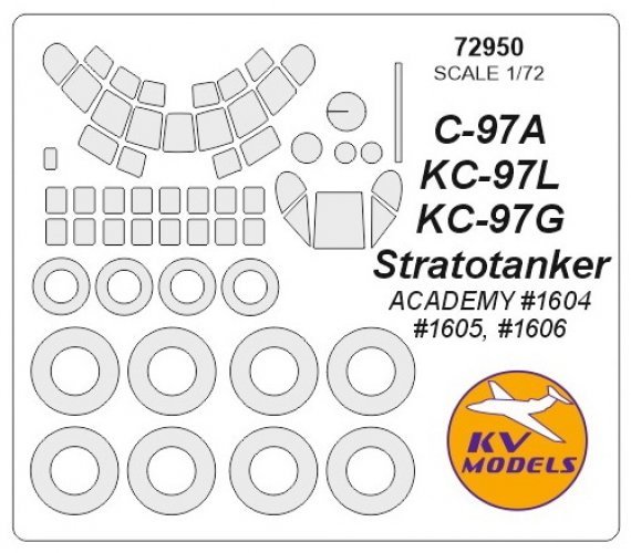 1/72 Boeing KC-97L/G / C-97A Stratofreighter + wheels masks