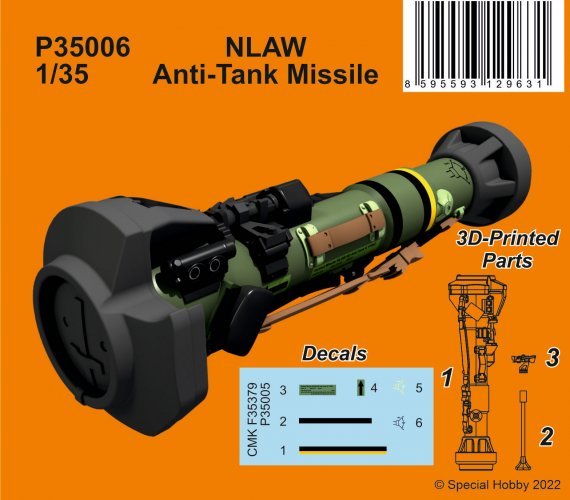 1/35 NLAW Anti-Tank Missile