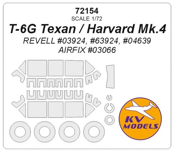 1/72 T-6G Texan / Harvard Mk.4 mask for Revell
