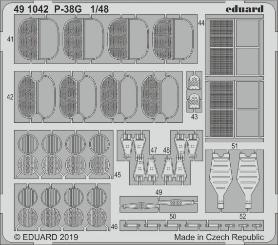 1/48 P-38G photoetched set