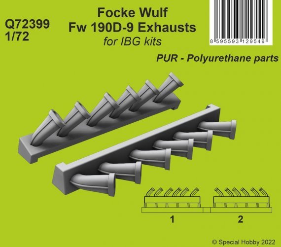 1/72 Focke-Wulf Fw-190D-9 Exhausts