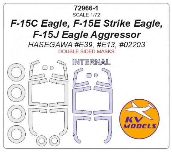 1/72 McDonnell F-15 Eagle Double-sided and wheels masks