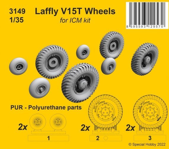 1/35 Laffly V15T wheels