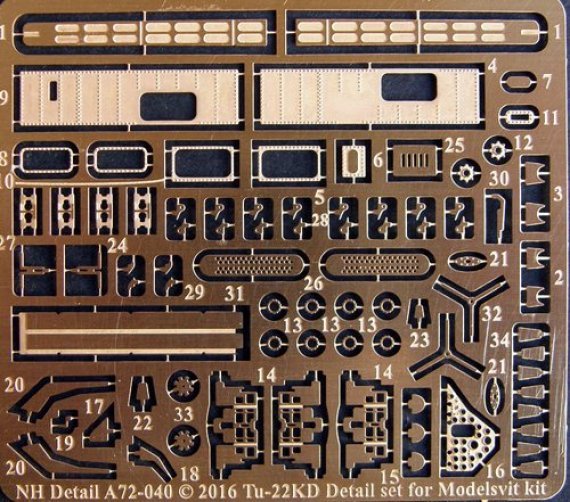 1/72 Tupolev Tu-22KD Detail Set