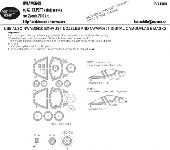 1/72 Mask SU-57 EXPERT