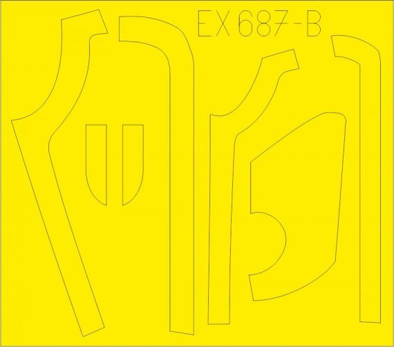 Mask 1/48 B-17G antiglare panels