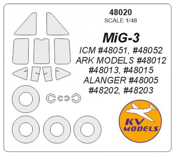 1/48 Mikoyan MiG-3 + wheels masks