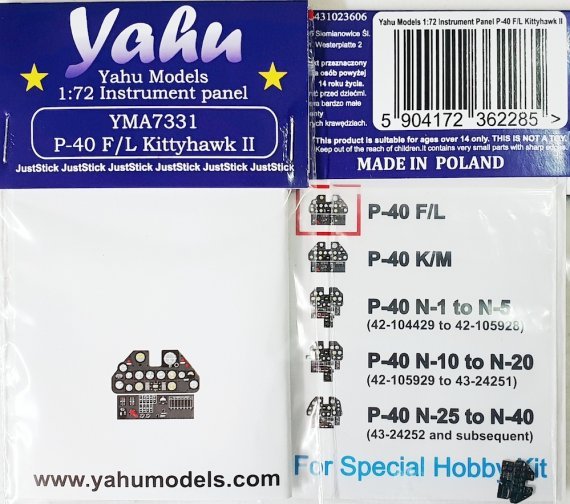 1/72 Curtiss P-40F/P-40L Kittyhawk II