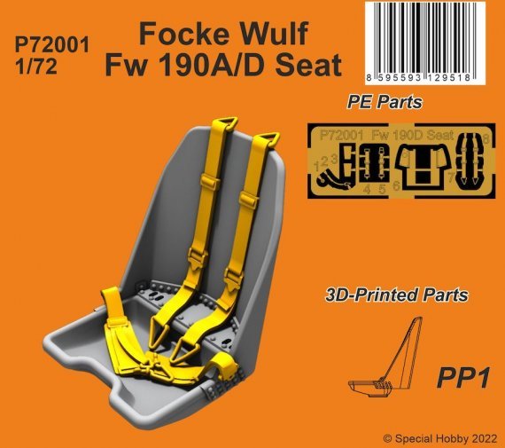 1/72 Seat for Focke Wulf Fw 190A/D