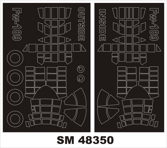 Montex Masques Fw-189A-1 Nacht Jager 1/48 Great Wall Hobby