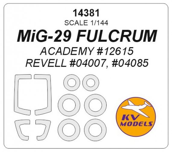 1/144 Mikoyan MiG-29 Fulcrum + wheels masks