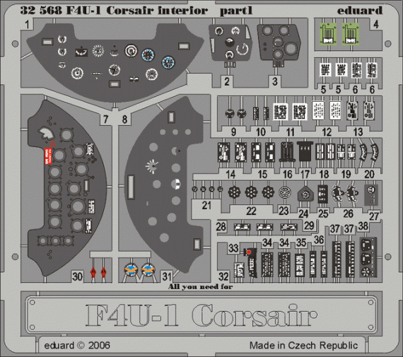 F4U-1 Corsair interior  (TRU)