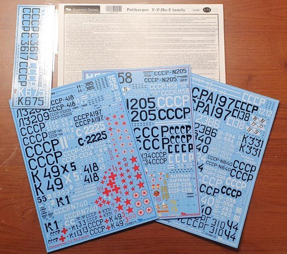 1/72 Polikarpov Po-2 family