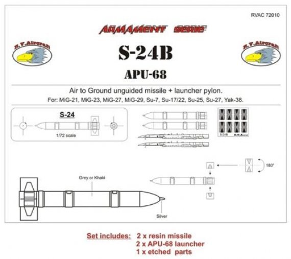 1/72 S-24B + APU-68 (Armament Set)