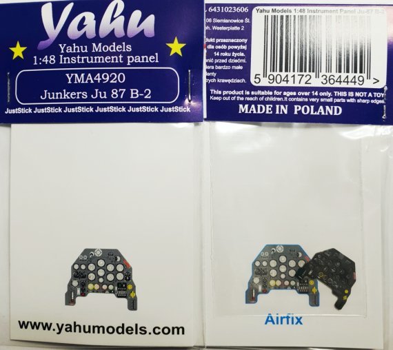 1/48 Junkers Ju-87B-2 Stuka for Airfix kits