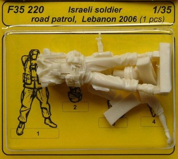 1/35 Israeli soldier road patrol, Leb.2006 (1 fig)