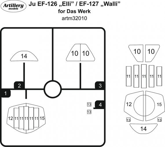 1/32 Masks for Ju EF-126 Elli / EF-127