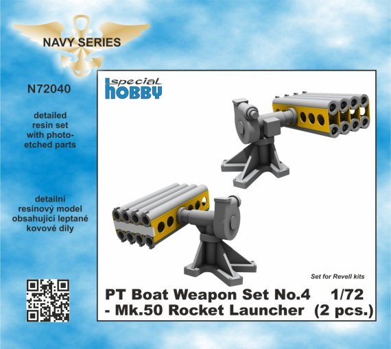 1/72 PT Boat Weapon Set Mk.50 Rocket Launcher