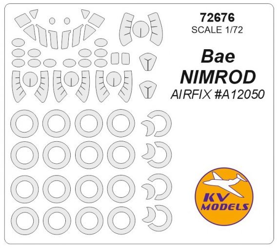1/72 Masks for disks and wheels BAe Nimrod